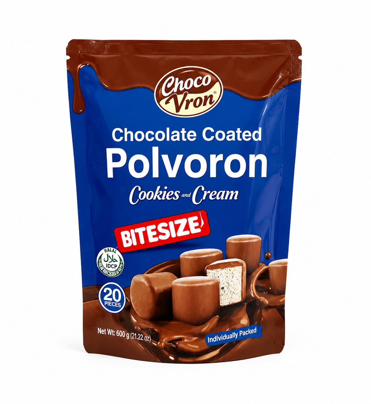 Chocovron Polvoron Cookies and Cream 80g