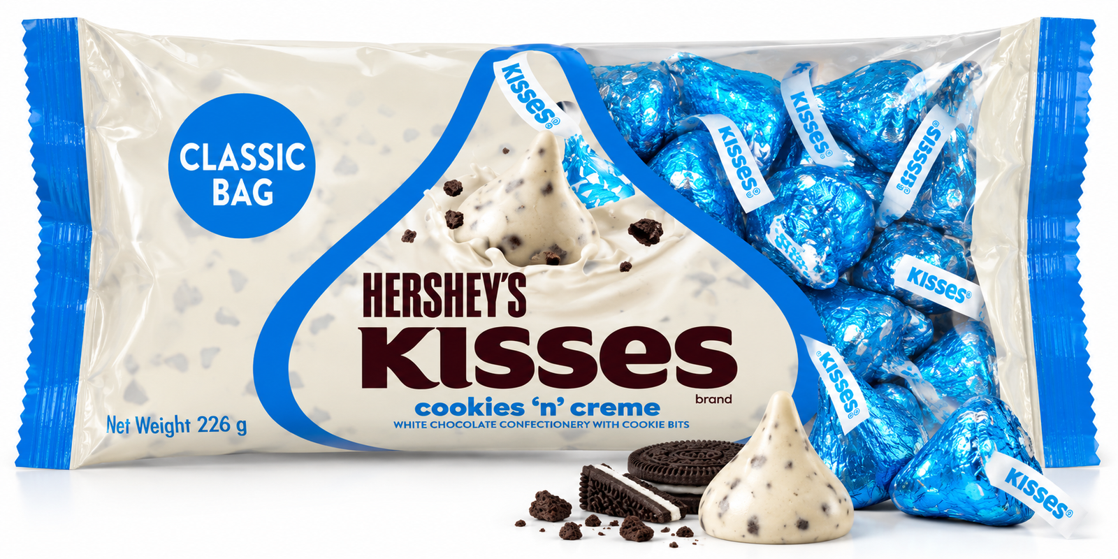 Kisses Cookies n Cream 226g